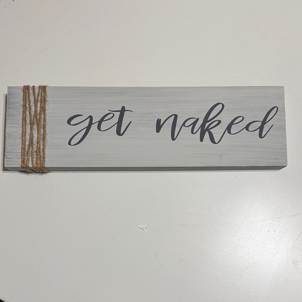 Charming Gray Wall Sign with Twine Accent